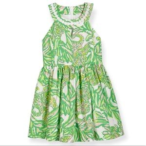 Lilly Pulitzer Claude fit & flare girls halter printed dress size 4